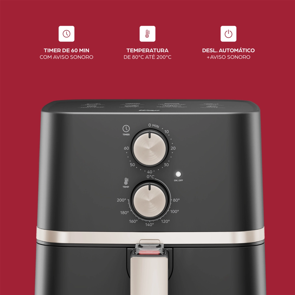 Fritadeira Elétrica Air Fryer FAMILY 4 Litros WAP Fritadeira Elétrica Air Fryer FAMILY 4 Litros WAP