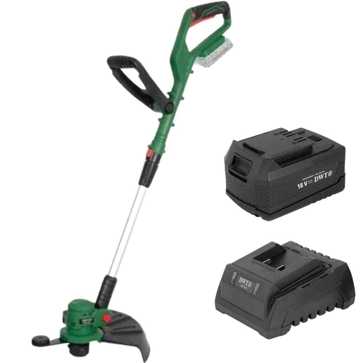 Kit Dwt - Aparador de grama IAGD1801 DWT + 01 Bateria 4Ah IBD1804 + 01 Carregador ICBD1805