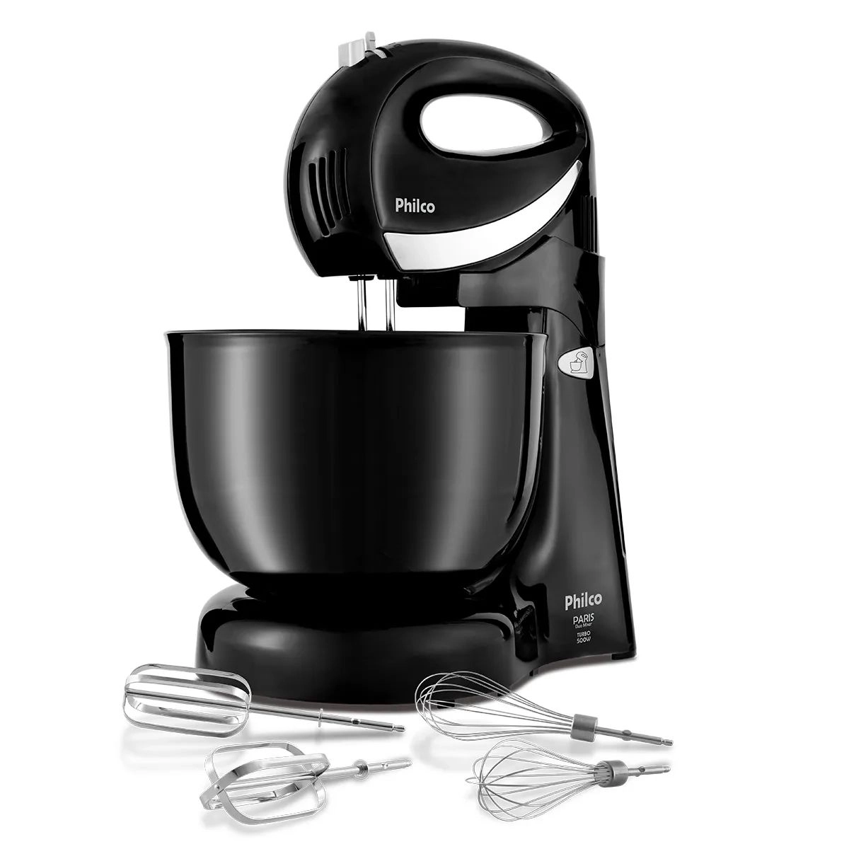 Batedeira Paris Duo Mixer Turbo 4L 500W Philco Batedeira Paris Duo Mixer Turbo 4L 500W Philco