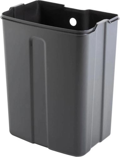 Lixeira Retangular 12 litros inox cinza VONDER