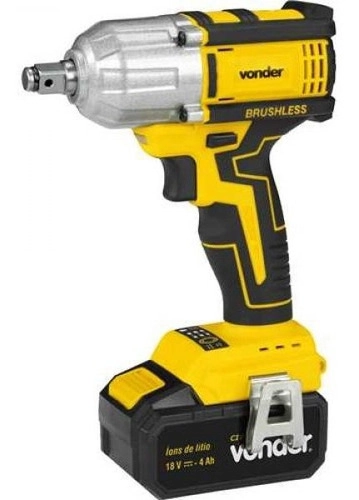 Chave de impacto bateria 18V encaixe de 1/2" carregador bivolt CIV180B VONDER