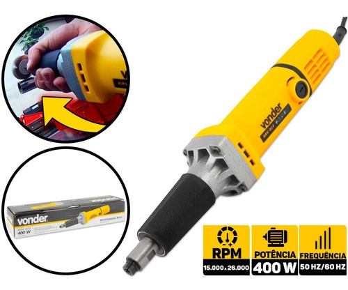 Retificadeira reta 400W 1/4 RRV414 Retificadeira reta 400W 1/4 RRV414