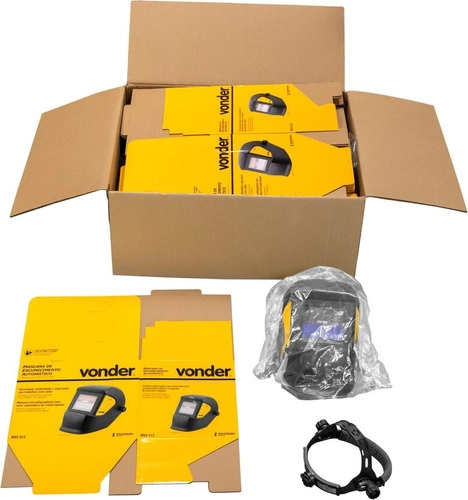 Máscara para solda com escurecimento automático tonalidade 12 MSV012 VONDER Máscara para solda com escurecimento automático tonalidade 12 MSV012 VONDER