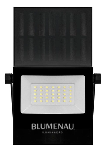 Refletor LED 30W Play Solar IP65 6.500K Preto Blumenau