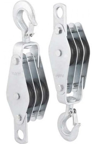 Moitão cadernal 60mm com 3 roldanas VONDER