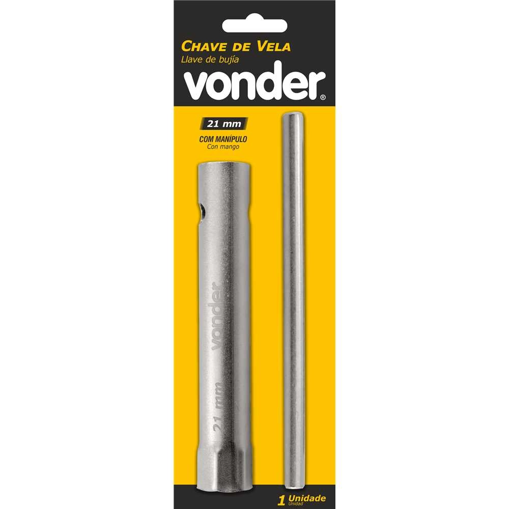 Chave para Vela 21 mm com manípulo Vonder