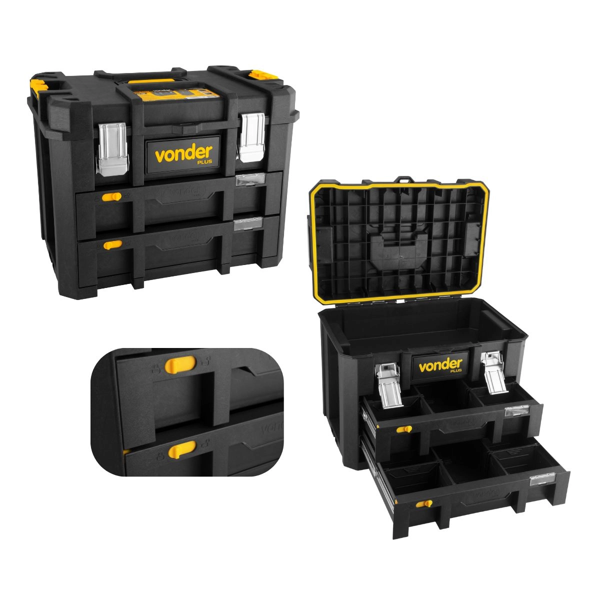 Caixa plástica para ferramentas CPV900 VONDER PLUS 