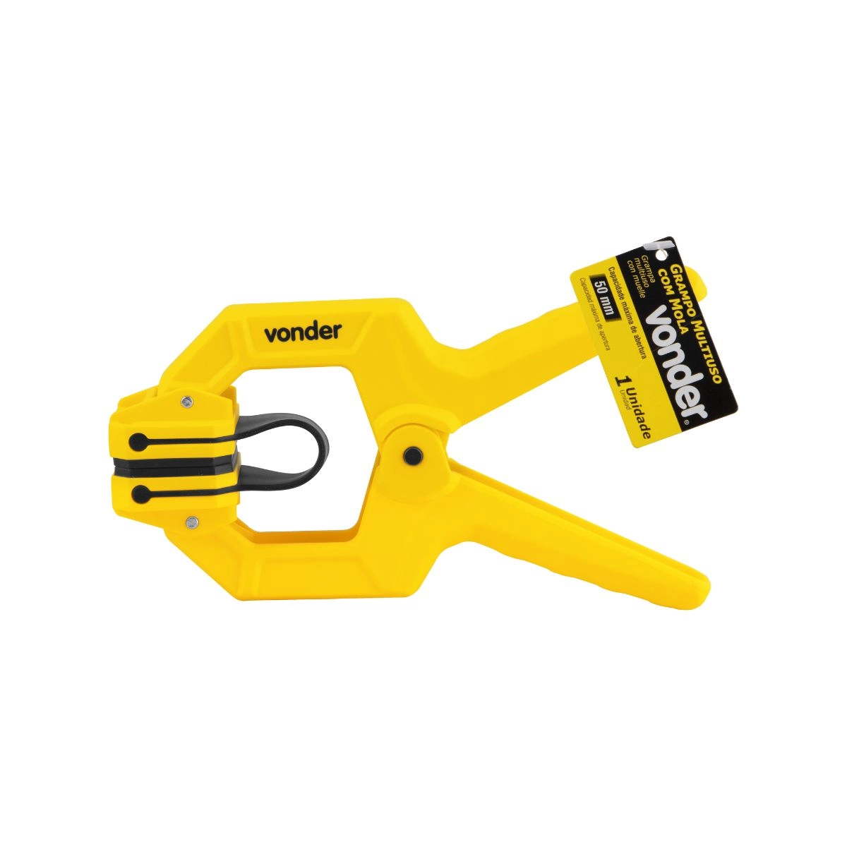 Grampo multiuso com mola e borracha flexível 50mm VONDER Grampo multiuso com mola e borracha flexível 50mm VONDER