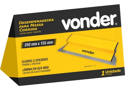 Desempenadeira para massa corrida 25cm VONDER Desempenadeira para massa corrida 25cm VONDER