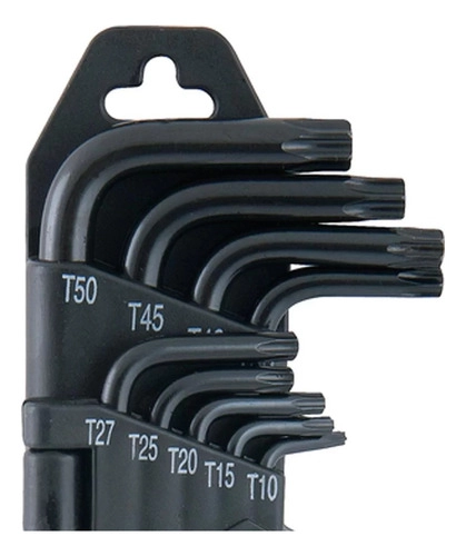 Jogo De Chaves Hexalobular Longas T10 a T50 Com 9 Peças VONDER Jogo De Chaves Hexalobular Longas T10 a T50 Com 9 Peças VONDER