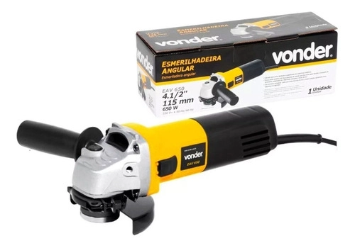 Esmerilhadeira Angular 4.1/2" EAV650 C/3 Discos Vonder 