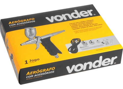 Aerógrafo com acessórios 16 peças VONDER Aerógrafo com acessórios 16 peças VONDER