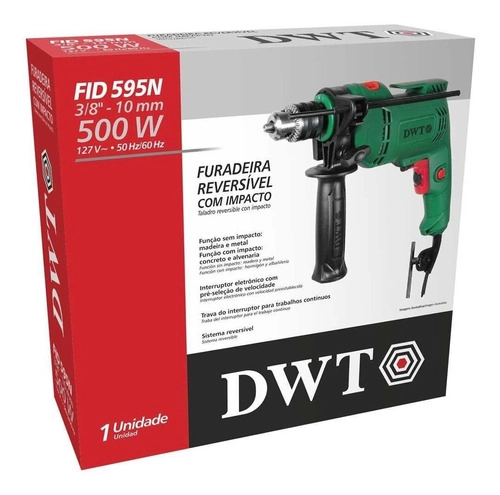 Furadeira com impacto 3/8 FID595N DWT Furadeira com impacto 3/8 FID595N DWT