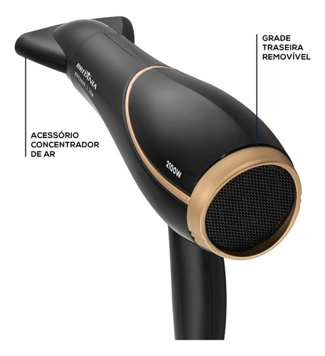 Secador de Cabelos Bivolt 2100W BSC2250 Britânia