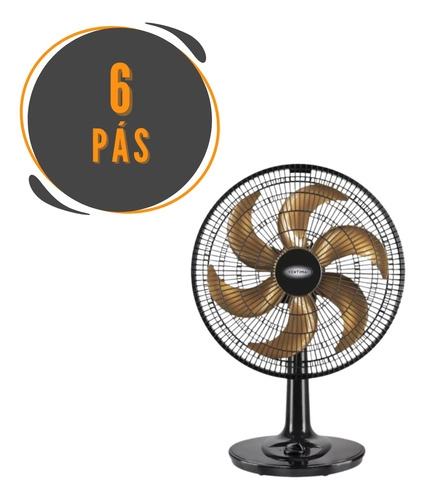 Ventilador 40cm Turbo Preto/Bronze VENTIMAIS