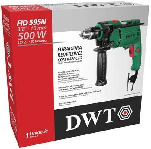Furadeira com impacto 3/8 FID595N DWT Furadeira com impacto 3/8 FID595N DWT