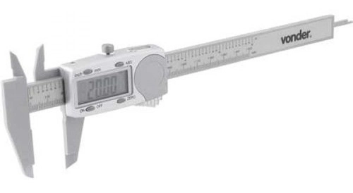 Paquímetro digital plástico 150mm PD153 VONDER