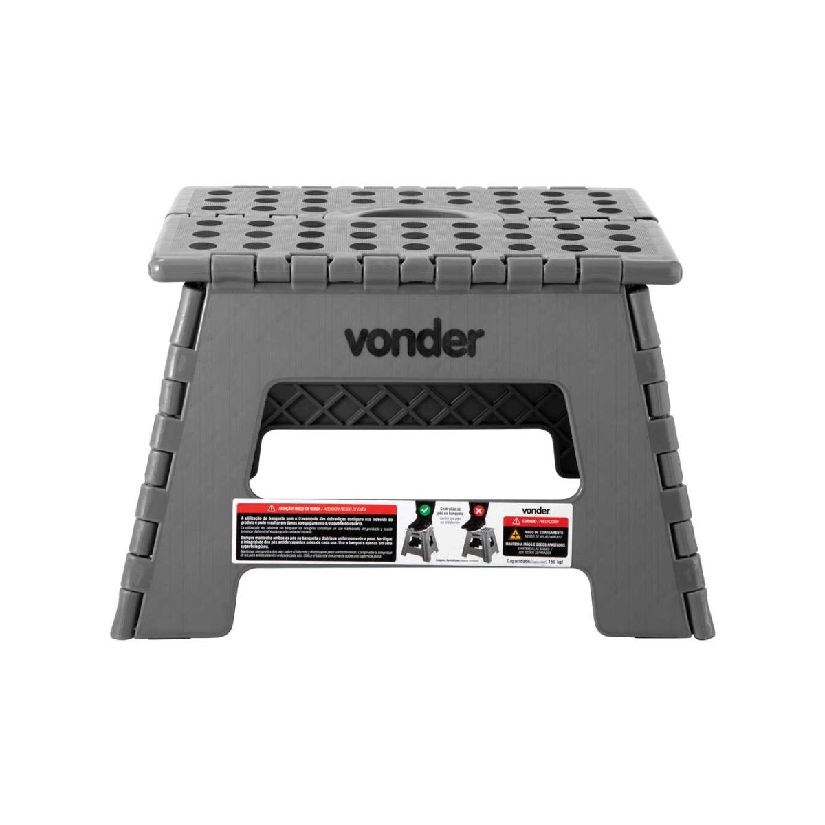 Banqueta plástica dobrável altura 220mm VONDER 