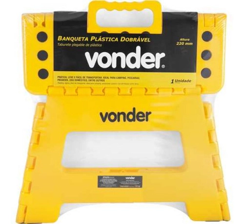 Banqueta plástica dobrável altura 220mm VONDER 