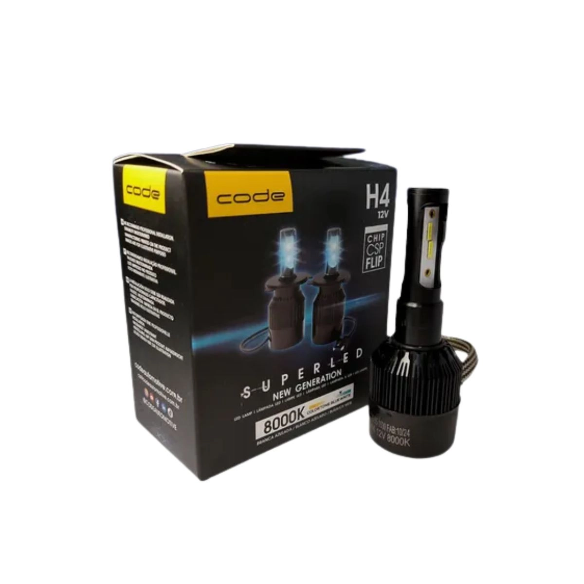 Lâmpadas Automotivas 2un LED 12V 8000K Code by Tech one