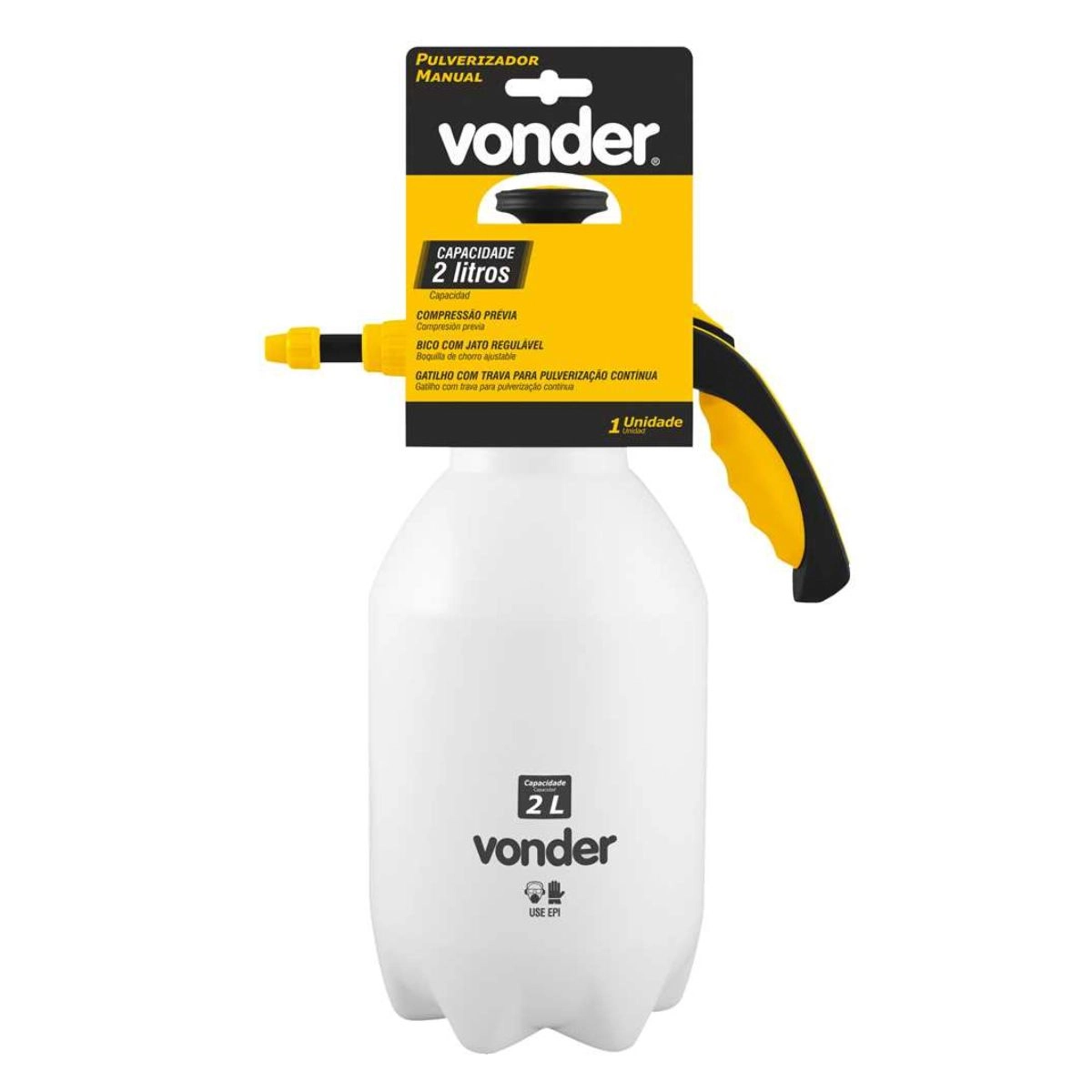 Pulverizador 2 litros compressão prévia VONDER