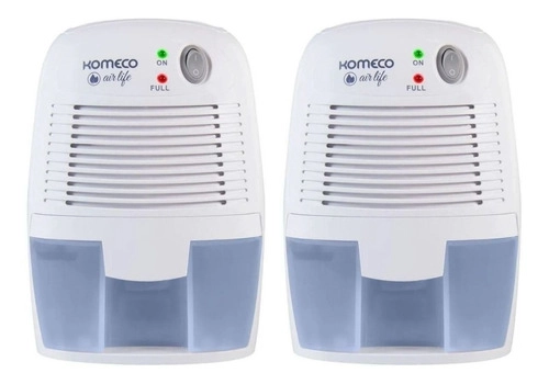 Kit 2 Desumidificador de Ar Komeco AirLife KDP250 Antimofo Bivolt