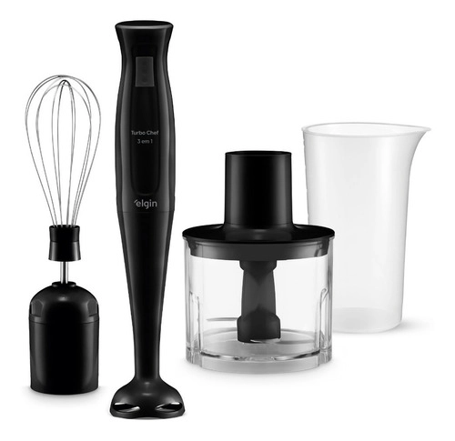 Mixer Turbo Chef 3 EM 1 200w Elgin Cor Preto Mixer Turbo Chef 3 EM 1 200w Elgin Cor Preto