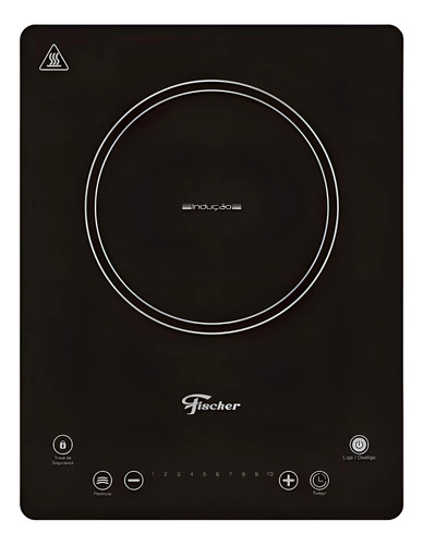 Fogão Cooktop 1 Queimador Indução Preto 127v Fischer