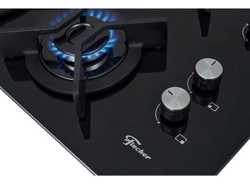 Fogão Cooktop 4Q TC Infinity a gás Mesa Vidro Bivolt Fischer