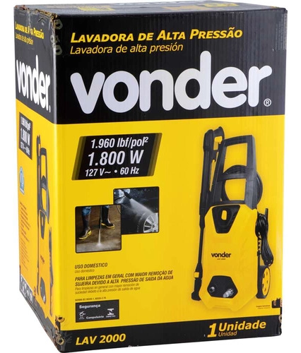 Lavadora de alta pressão LAV2000 110V VONDER Lavadora de alta pressão LAV2000 110V VONDER