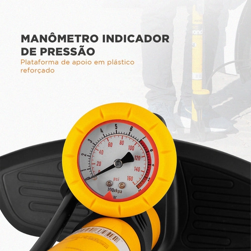 Bomba de ar para encher pneus com alavanca VONDER Bomba de ar para encher pneus com alavanca VONDER