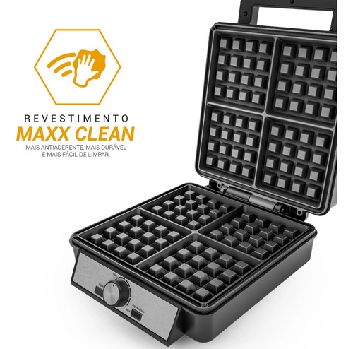 Waffle Maker 5 Temperaturas 4 Waffles PWM04A Philco Waffle Maker 5 Temperaturas 4 Waffles PWM04A Philco