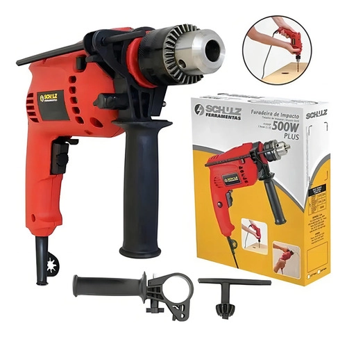 Furadeira De Impacto Fi500p 1/2 500w Vermelho SCHULZ Furadeira De Impacto Fi500p 1/2 500w Vermelho SCHULZ