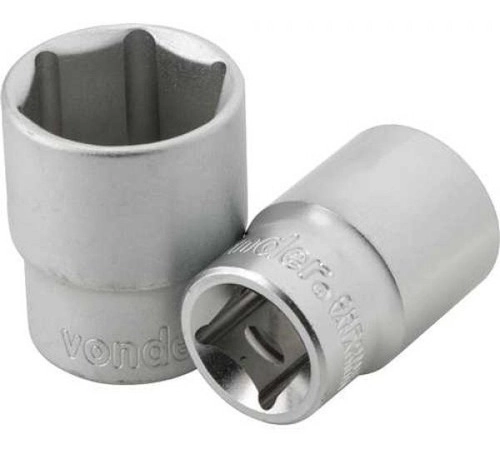 Jogo de soquetes sextavados com encaixe de 1/2" 10 mm a 24 mm com catraca 12 peças VONDER