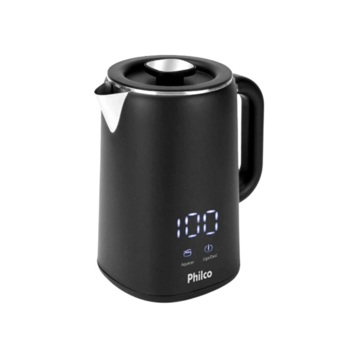 Chaleira Elétrica 1,8L Painel Digital PCH18B PHILCO Chaleira Elétrica 1,8L Painel Digital PCH18B PHILCO
