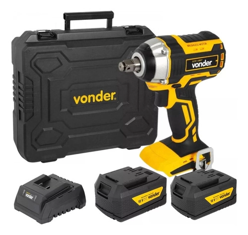 Kit Vonder - 01 Chave de Impacto ICIV1807 + 02 Bateria 4Ah IBV1804 + 01 Carregador ICBV1805