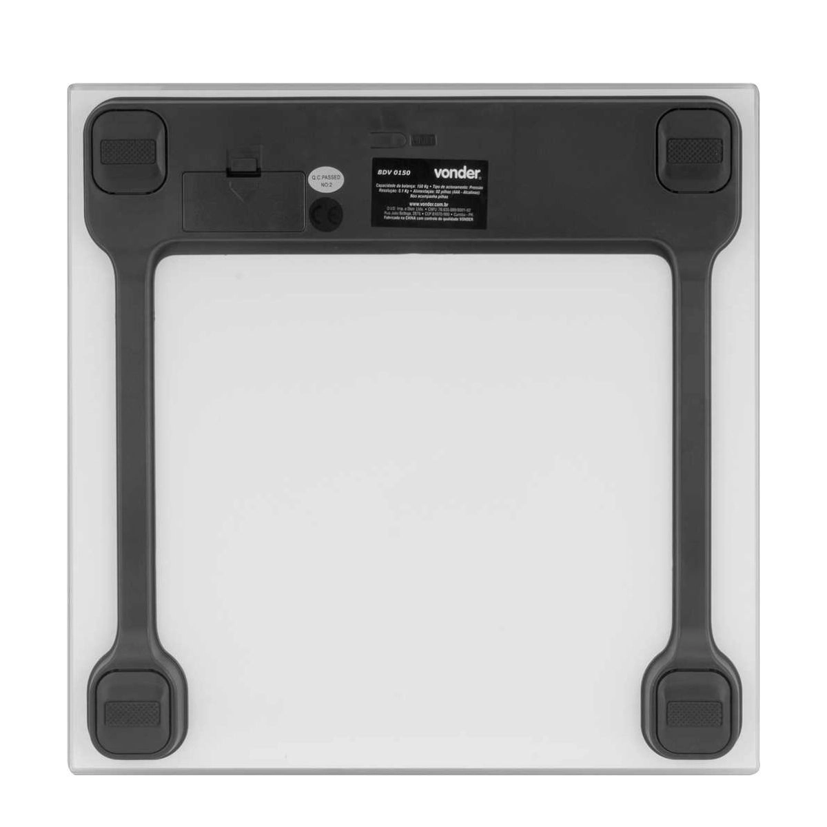 Balança digital de vidro 150 kg BDV0150 VONDER