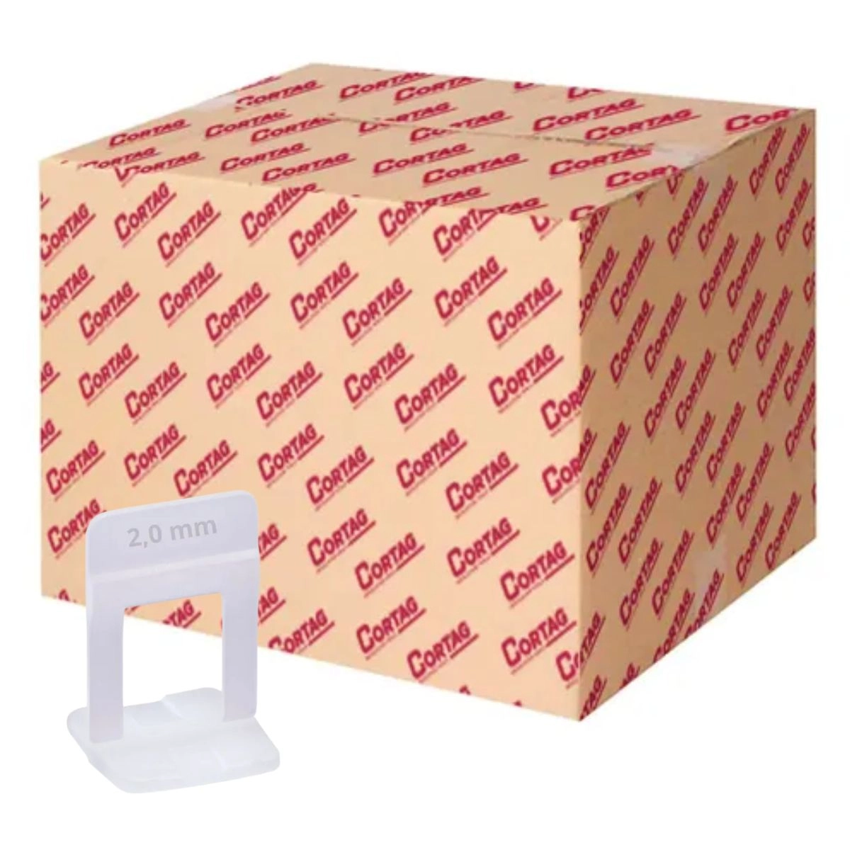 1000 Espaçador Nivelador Slim 1,0mm 1,5mm 2,0mm + 100 Cunhas Slim Cortag