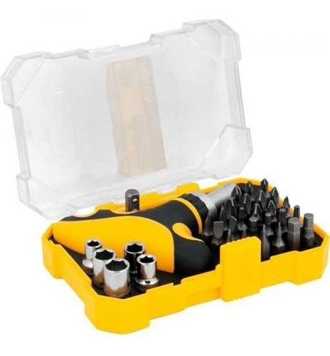 Jogo de bits/ponteiras com 32 peças encaixe sextavado de 1/4" VONDER