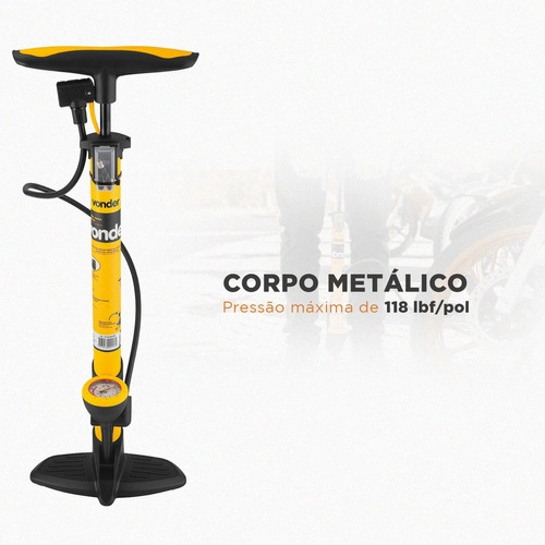 Bomba de ar para encher pneus com alavanca VONDER Bomba de ar para encher pneus com alavanca VONDER
