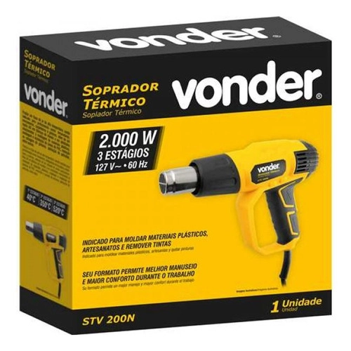 Soprador Térmico Vonder STV200 2000W Soprador Térmico Vonder STV200 2000W