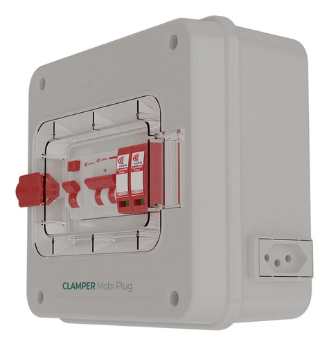 Quadro Proteção Carregador Veicular 220V 5KW C20A Clamper