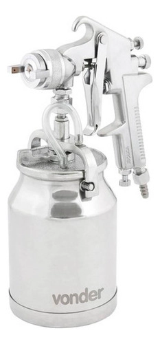 Pistola para pintura com caneca em alumínio PSV100 VONDER Pistola para pintura com caneca em alumínio PSV100 VONDER