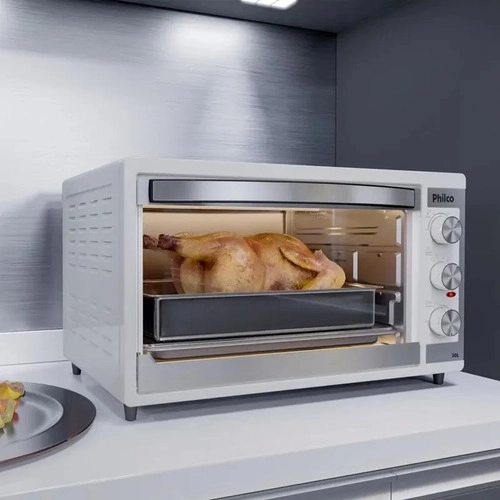 Forno Elétrico Branco 50l Dupla Resistência Pfe52b Philco Forno Elétrico Branco 50l Dupla Resistência Pfe52b Philco