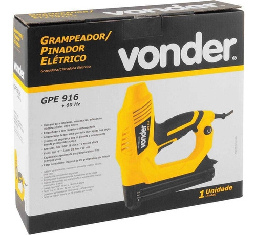 Grampeador pinador elétrico GPE916 220V VONDER Grampeador pinador elétrico GPE916 220V VONDER