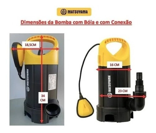 Bomba Submersa 1HP 750W Matsuyama