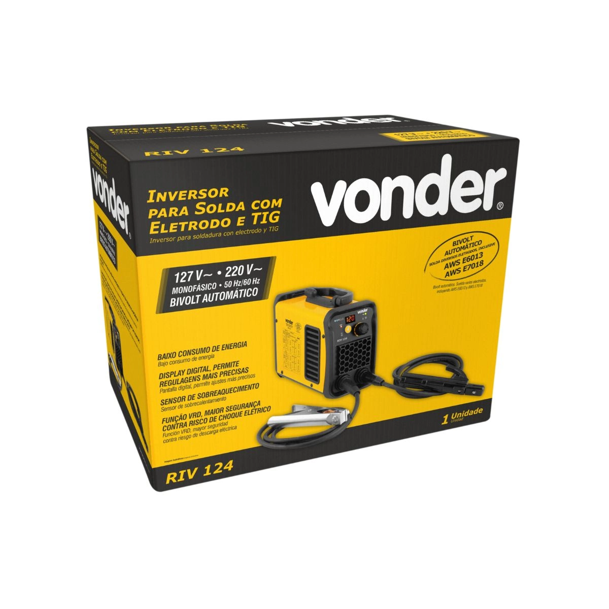 Inversor para solda RIV124 Bivolt VONDER