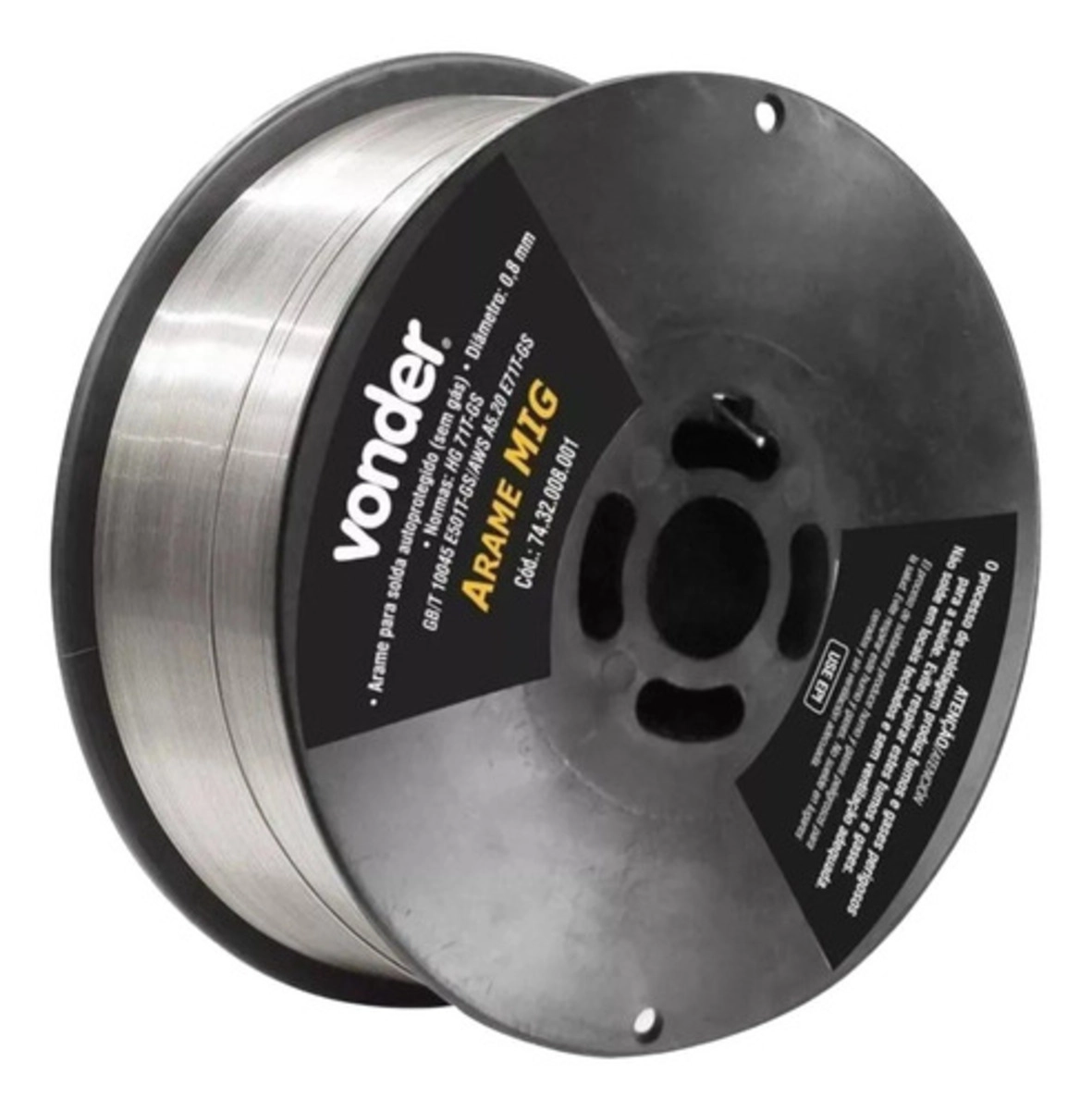 Kit 10 Arame para Solda MIG 0,8mm Rolo 1kg - Vonder Kit 10 Arame para Solda MIG 0,8mm Rolo 1kg - Vonder