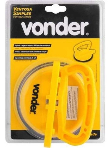 Ventosa simples 110mm plástica VONDER