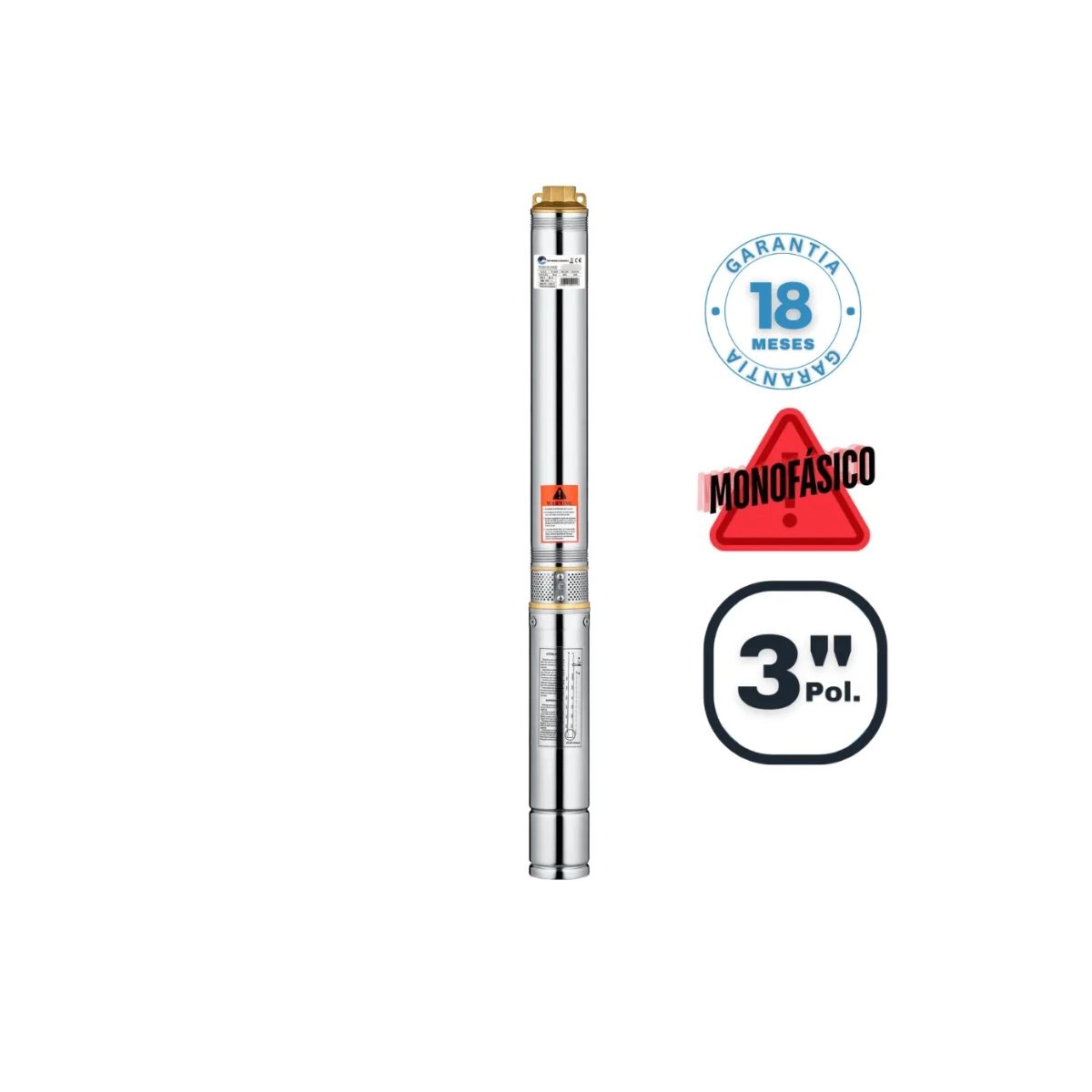 Bomba Submersa Caneta Palito 3"3QJD2/7(N) 0.33HP Lepono 220V